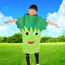 Kids Green Vegetables Costume Non-woven Fabric Outfit Party Fancy Dress