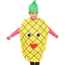 Kids Pineapple Costume Non-woven Fabric Fruit Outfit Party Fancy Dress