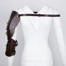 Stylish Men's Faux Leather Guard Armour Shoulder Straps Costumes Body Belt Harness Dressing up Accessories
