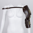 Stylish Men's Faux Leather Guard Armour Shoulder Straps Costumes Body Belt Harness Dressing up Accessories