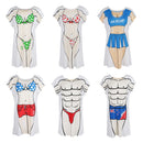 Fun Women Polka Dots Bikini Cover-up T-shirt Tee Tops Birthday Gift Pajamas
