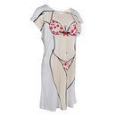 Fun Women Red Cherry Bikini Cover-up T-shirt Tee Tops Birthday Gift Pajamas