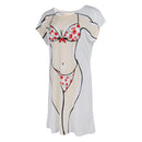 Fun Women Red Cherry Bikini Cover-up T-shirt Tee Tops Birthday Gift Pajamas