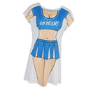 Fun Women Cheer Leader Bikini Cover-up T-shirt Tee Top Birthday Gift Pajamas