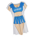 Fun Women Cheer Leader Bikini Cover-up T-shirt Tee Top Birthday Gift Pajamas