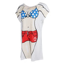 Funny Women Polka Dots Bikini Cover-up T-shirt Tee Top Birthday Gift Pajamas