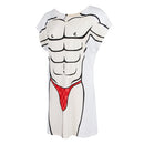 Funny Muscle Man Beach Bikini Cover-up T-shirt Tee Top Birthday Gift Pajamas