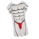 Funny Muscle Man Beach Bikini Cover-up T-shirt Tee Top Birthday Gift Pajamas
