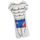 Fun Muscle Man Beach Bikini Cover-up T-shirt Tee Top Sleepwear Gift Pajamas