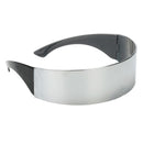 Stylish Metallic Silver Outer Space Robot Alien Eyeglasses Shade Eyewear Future Soldier Sunglasses