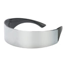 Stylish Metallic Silver Outer Space Robot Alien Eyeglasses Shade Eyewear Future Soldier Sunglasses