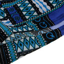 Unisex Traditional African Prints Dress Cotton Dashiki Shirt Ethnic Caftan Yellow Blue