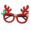 Glitter Red Christmas Elk Sunglasses Novelty Antler Glasses Party Eyewear
