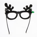 Glitter Red Christmas Elk Sunglasses Novelty Antler Glasses Party Eyewear