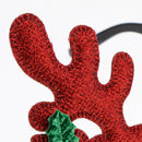 Glitter Red Christmas Elk Sunglasses Novelty Antler Glasses Party Eyewear