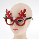 Glitter Red Christmas Elk Sunglasses Novelty Antler Glasses Party Eyewear