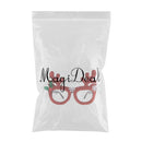 Glitter Red Christmas Elk Sunglasses Novelty Antler Glasses Party Eyewear