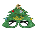 Glitter Green Christmas Tree Sunglasses Novelty Xmas Glasses Party Eyewear Decorations