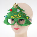 Glitter Green Christmas Tree Sunglasses Novelty Xmas Glasses Party Eyewear Decorations