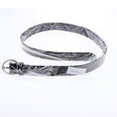 Fashion Mens Womens Casual Metal Round Ring Buckle Waistband PU Leather Belt
