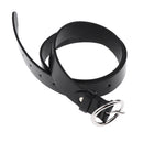 Fashion Mens Womens Casual Metal Round Ring Buckle Waistband PU Leather Belt