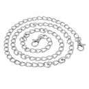 42.5inch Metal Shoulder Cross Body Bag Replacement Chain Strap with Buckles