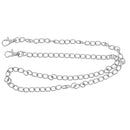 42.5inch Metal Shoulder Cross Body Bag Replacement Chain Strap with Buckles