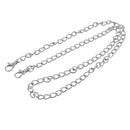 42.5inch Metal Shoulder Cross Body Bag Replacement Chain Strap with Buckles