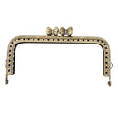 Metal Purse Bag Frames Kiss Clasp Lock Bronze Tone DIY Craft Material 10.5cm