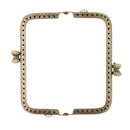Metal Purse Bag Frames Kiss Clasp Lock Bronze Tone DIY Craft Material 10.5cm