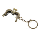 Sew In Coin Bag Purse Metal Frame Handbag Clasp Fastening 4cm M-shaped