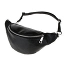 Fashion PU Leather Waist Sling Bag Crossbody Bum Bag Travel Hiking Chest Bag