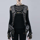 Women's Retro Steampunk Leather Vest Bag Waist Fanny Pack Costume