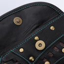 Women's Retro Steampunk Leather Vest Bag Waist Fanny Pack Costume