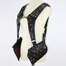 Women's Retro Steampunk Leather Vest Bag Waist Fanny Pack Costume