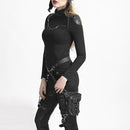 Steampunk Waist Bag Gothic Leather Crossbody Bags Rivet Leg Thigh Pack Belt