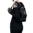 Steampunk PU Leather Outdoor Shoulder Bag Backpack Multipurpose Daypacks