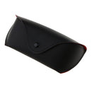 Portable PU Leather Sunglasses Pouch Soft Eye Glasses Carry Case Box, Black