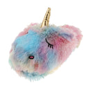 Plush House Slippers Adult Rainbow Unicorn Indoor Shoes Cozy Animal Slippers