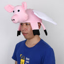 Adults Kids Fly Pig Hat Christmas Birthday Party Cap Cosplay Costume Props