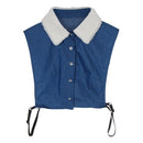 Peter Pan Detachable Fleece Shirt Blouse Fake False Collar