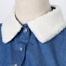 Peter Pan Detachable Fleece Shirt Blouse Fake False Collar
