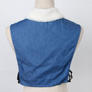 Peter Pan Detachable Fleece Shirt Blouse Fake False Collar