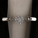 Women Ladies Elegant Crystal Rhinestone Cardigan Sweater Clips Flower Shape