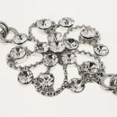 Women Ladies Elegant Crystal Rhinestone Cardigan Sweater Clips Flower Shape