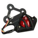 Motorcycle Pit Dirt Bike LED Rear Tail Brake Stop Light License Plate Bracket Holder