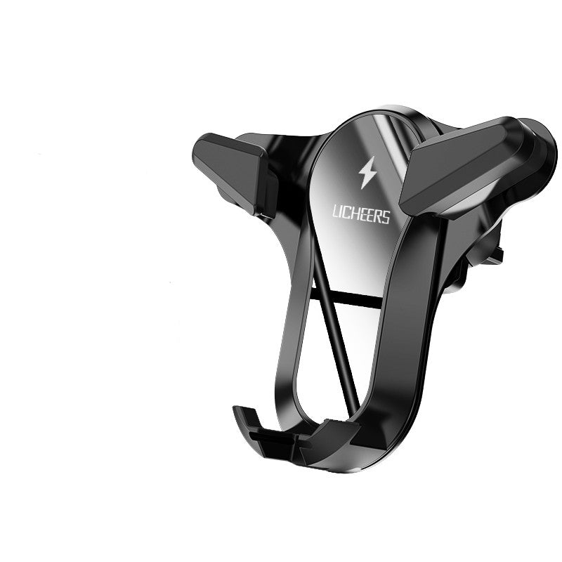 Licheers Metal Glass Gravity Air Vent Car Phone Holder 360 Rotation For 4.0-6.5 Inch Smart Phone