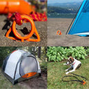 Plastic Spiral Screw Shape Tent Nail Hiking Camping Beach Tent Stakes Peg Nail w/ Clear Tube for Outdoor Travel