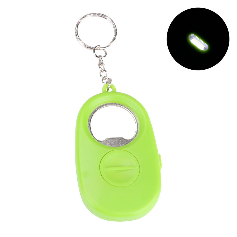 WY8405 COB Multifunctional Mini LED Flashlight Bottle Bear Opener Keychain Key Ring