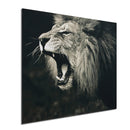 Unframed Lion Animal Painting Silk Cloth Poster Modern Art Picture Wall Sticker Home Decor